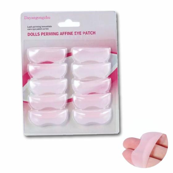 Imagem de 10 pads (bob) de silicone para lifting de cílios