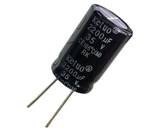 Imagem de 10 PÇS - CAPACITOR ELETROLITICO 2200X35V - 2200UF X 35V 105º