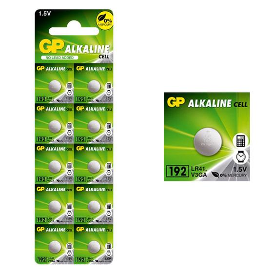 10 Pilhas Bateria Botão Lr41 Gp Super - 1 Cartelas Menor preço em 10 Pilhas Bateria Botão Lr41 Gp Super - 1 Cartelas