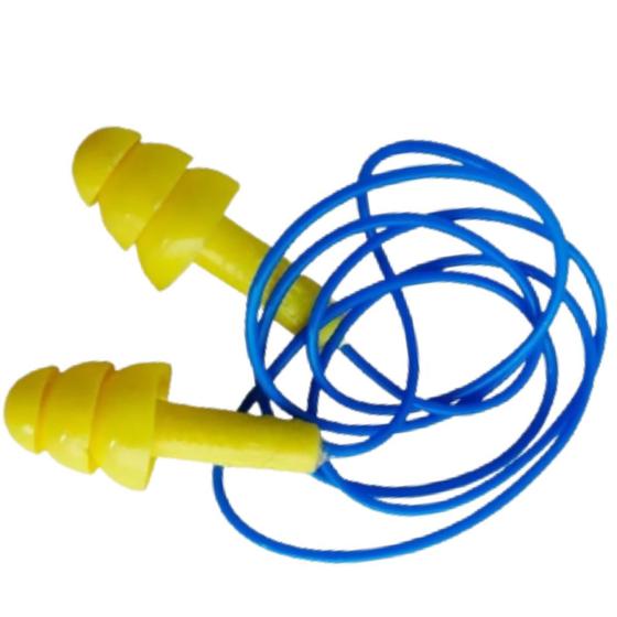 Imagem de 10 Protetor Auricular Copolimero Com Cordão De Pvc 16db