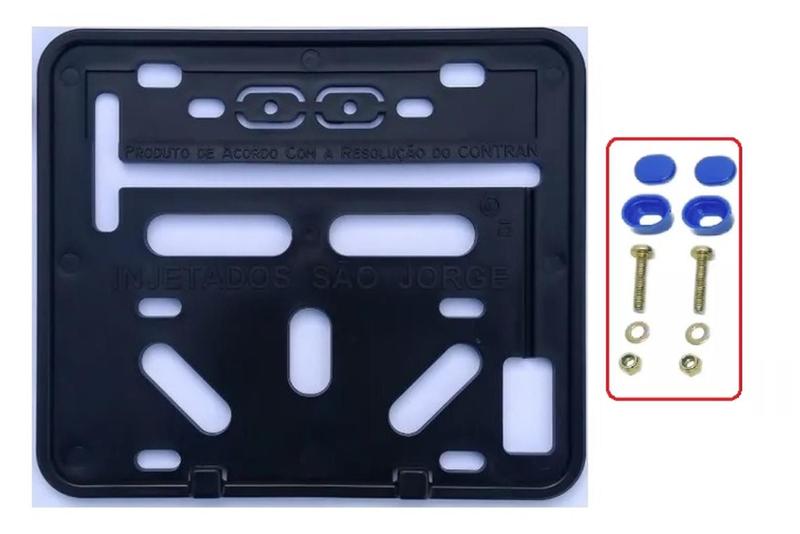 10 suporte de placa moldura moto mercosul e comum Menor preço em 10 suporte de placa moldura moto mercosul e comum
