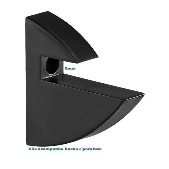10 Suporte Tucano Fixo Prateleira Vidro Espessura 8mm Preto Menor preço em 10 Suporte Tucano Fixo Prateleira Vidro Espessura 8mm Preto