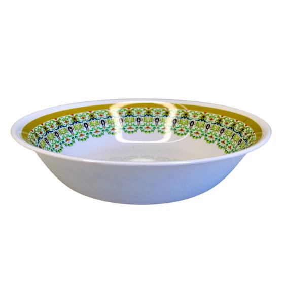 Imagem de 10 Tigelas Bowl Saladeira em Melamina Decorada Pote 1,3L