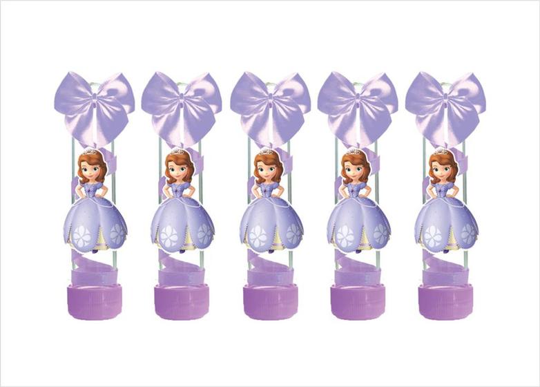 Imagem de 10 tubetes decorado Princesa Sofia