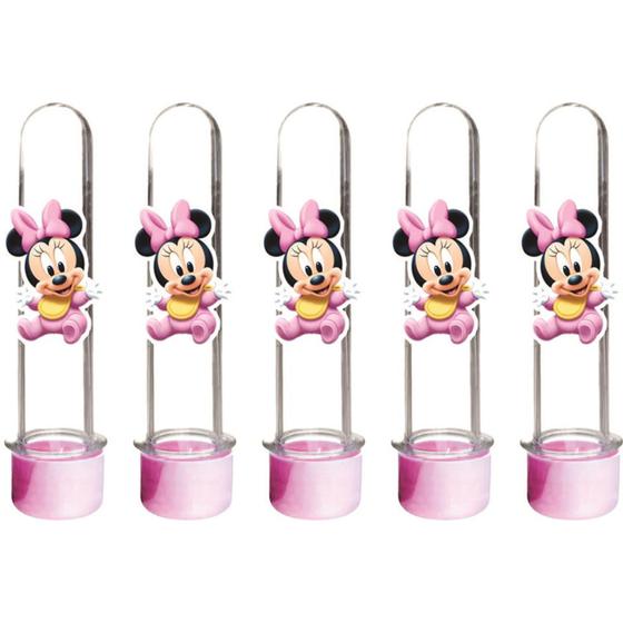 Imagem de 10 Tubetes Minnie Baby rosa - Envio Imediato