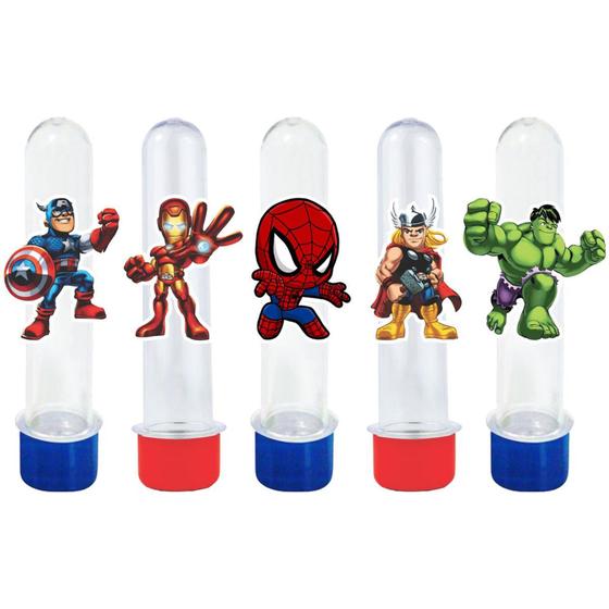 Imagem de 10 Tubetes Vingadores Baby - Envio Imediato