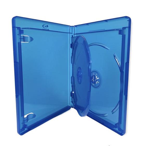 Imagem de 10 Unidades Estojo / Box Blu-Ray Duplo Azul c/Logo