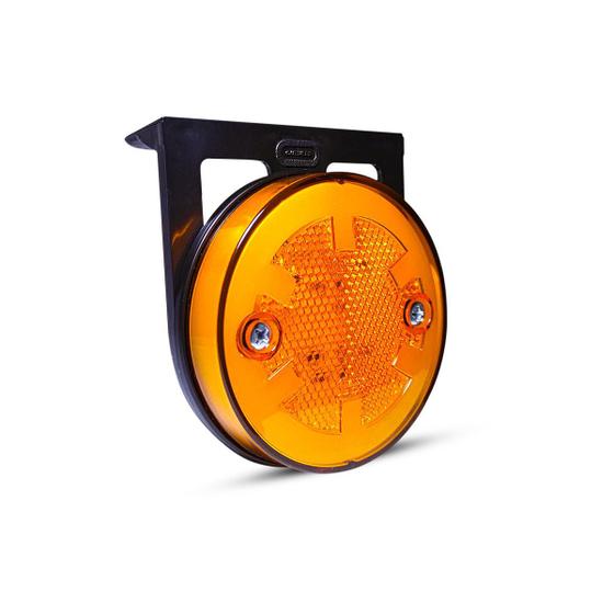 Imagem de 10 X Lanterna Lateral Apolo 6 Leds Bivolt 85mm Carreta Randon - âmbar