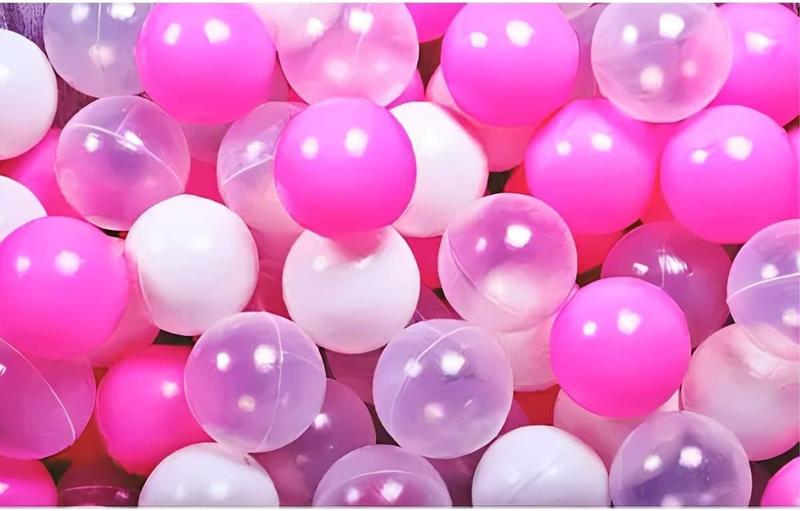 Imagem de 100 Bolinhas para Piscina  Rosa Pink Barbie Princesas - Não Amassa  BPA Free