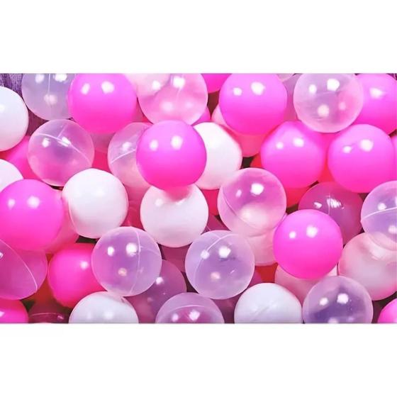 Imagem de 100 Bolinhas para Piscina  Rosa Pink Barbie Princesas - Não Amassa  BPA Free