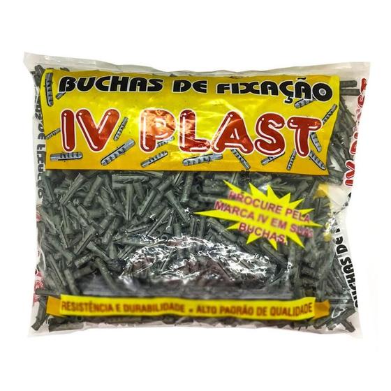 Imagem de 100 Buchas 8mm Com Anel Sem Parafuso Parede Maciça Reboco