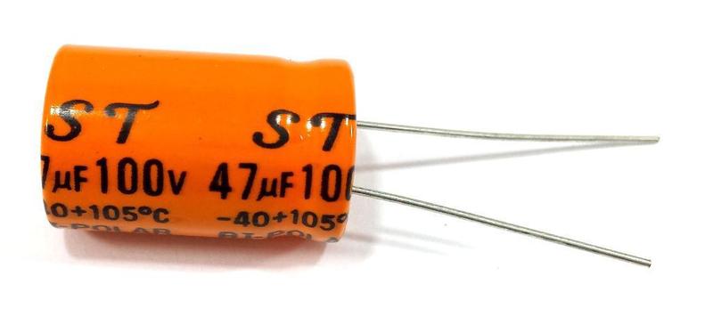 Imagem de 100 Capacitor Bipolar 47X100 47uf 100v para Driver Corneta