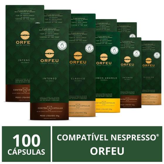 Imagem de 100 Cápsulas Café Orfeu Para Nespresso