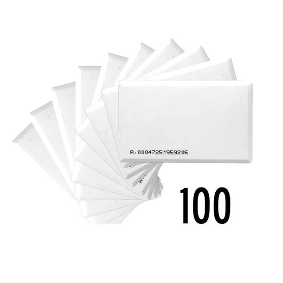 Imagem de 100 Crachá Cartão De Proximidade Clamshell Ou Iso Crachá 125khz
