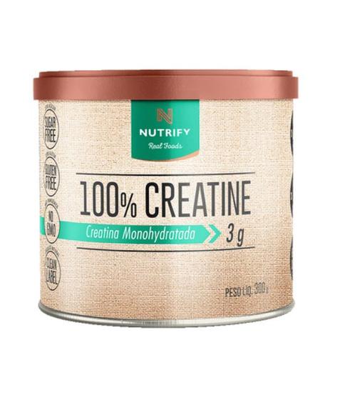 Imagem de 100% CREATINE - LATA - 300G  Creatina Monohidratada Nutrify