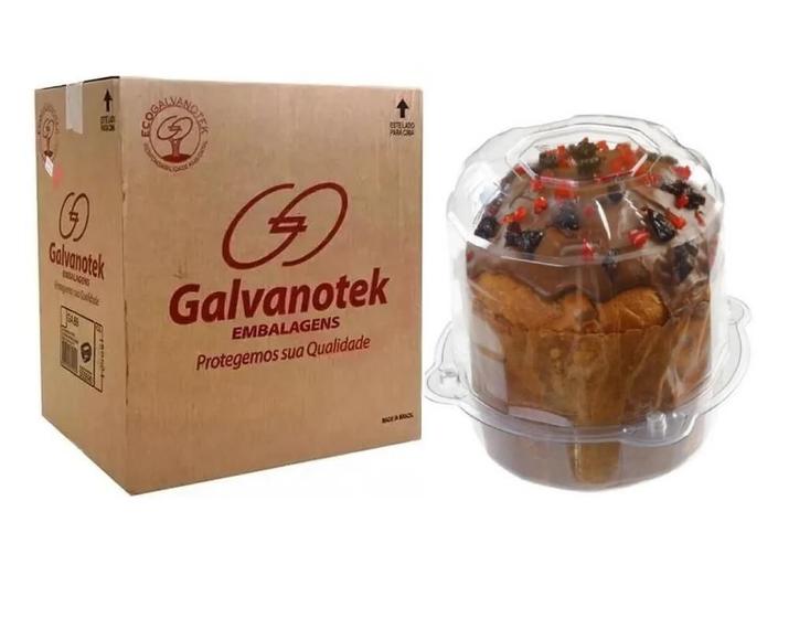 Imagem de 100 Embalagem Panetone Cristal 500G Galvanotek G-33 (1Cx)