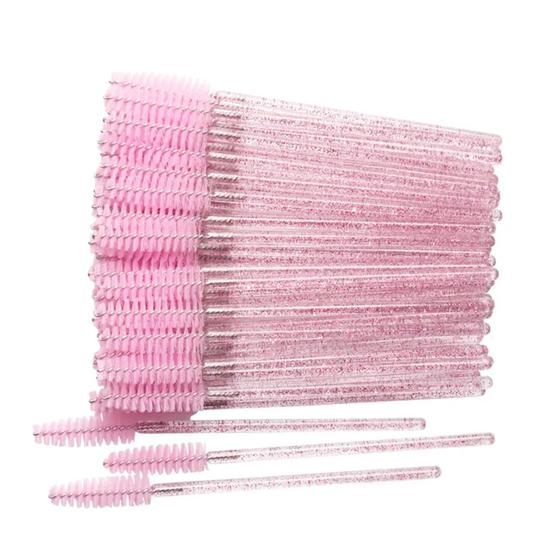 Imagem de 100 Escovinhas Com Glitter P/ Cílios Sobrancelhas