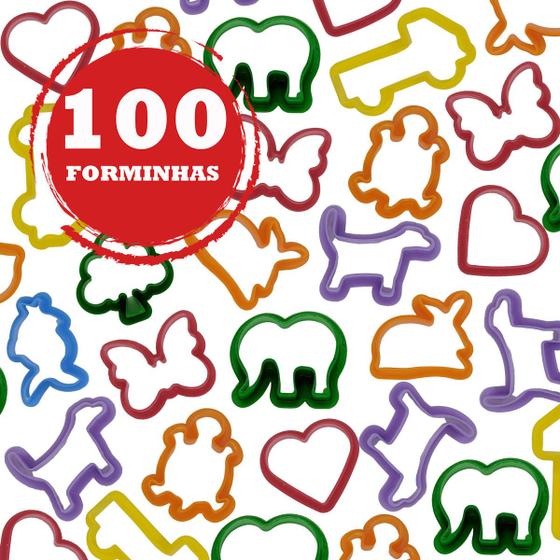 Imagem de 100 Forminha De Modelar Para Massinha-Diversão-!!