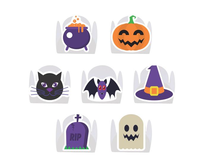 Imagem de 100 Forminha para Doce modelo petala personalizada com Aplique - Halloween