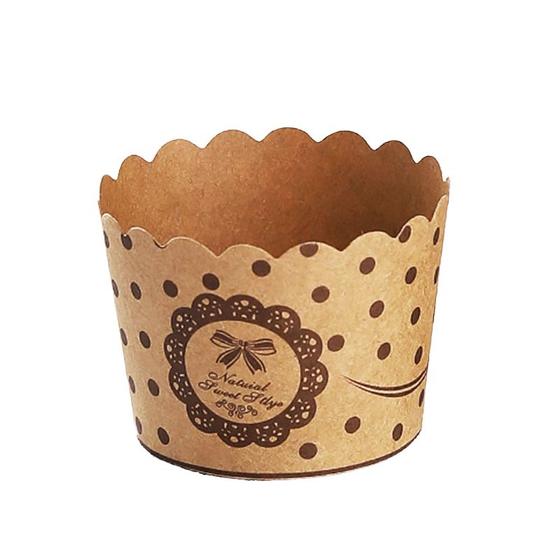 Imagem de 100 Forminhas para Cupcake em Papel Kraft - Embalagem para Doces