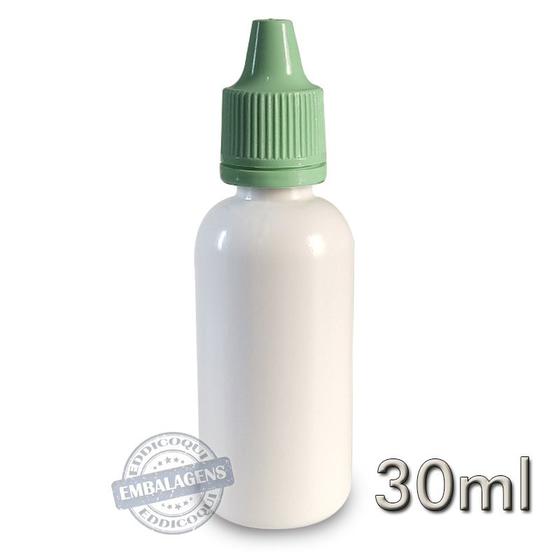 Imagem de 100 Frasco Plástico 30ml Conta Gotas Branco - Ref 14804