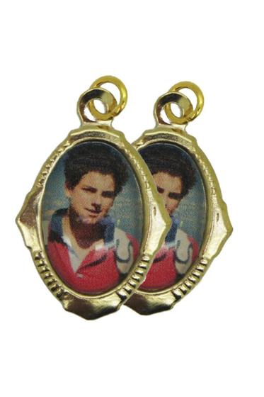 100 Medalha Beato Carlo Acutis - 1x2 cm - Santinhos do Brasil Imagem de 100 Medalha Beato Carlo Acutis - 1x2 cm