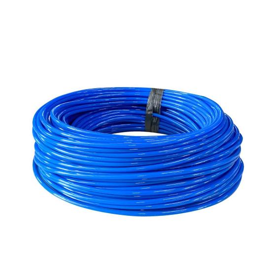 Imagem de 100 Metros Mangueira Flexível / Tubo Pneumático PU 4 mm Azul