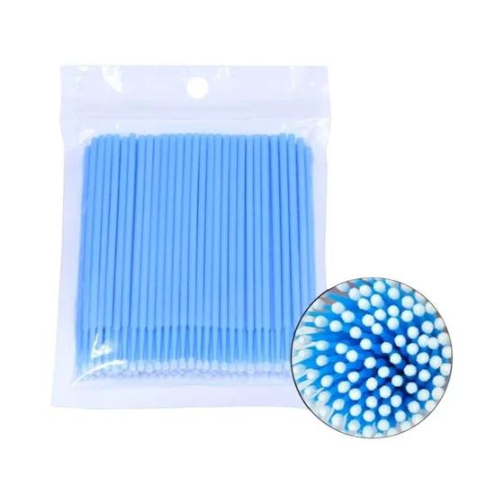 Imagem de 100 PCS CNKESS Escovas Para Cílios Cotonetes Para Micro Cílios Individuais Limpeza De Extensões De