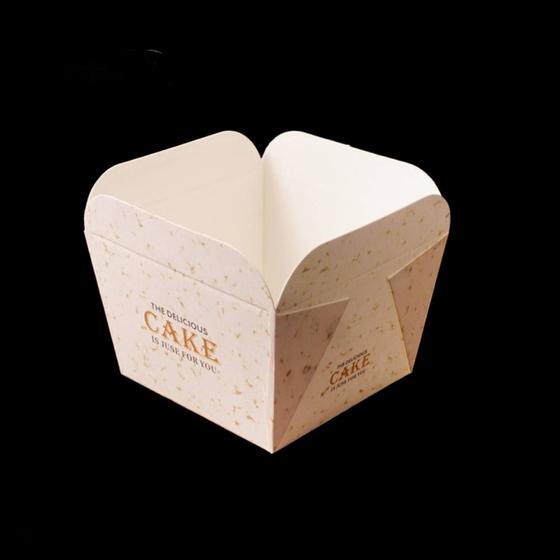 Imagem de 100 *pcs Hokkaido Flow Heart Cake Paper Cup, Square Box