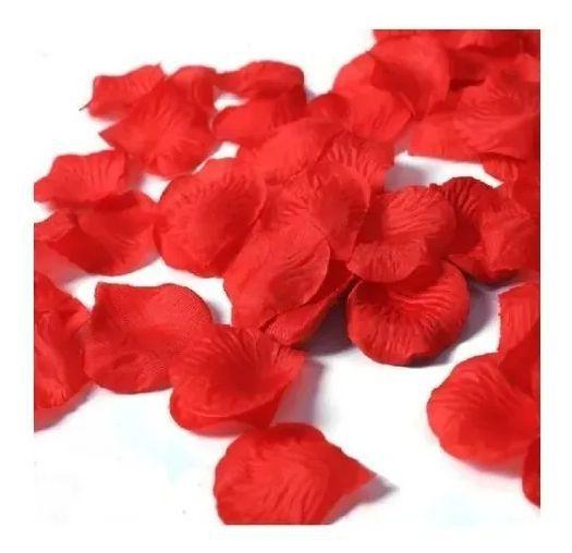 Imagem de 100 Pétalas De Rosas Artificiais Vermelhas