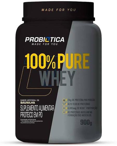 Imagem de 100% Pure Whey 900g - Baunilha - Probiótica