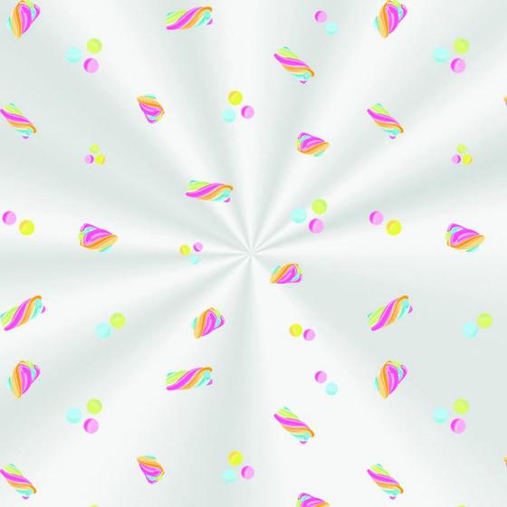 Imagem de 100 Sacos Poli Transp. 15X29Cm Marshmallow Colorido