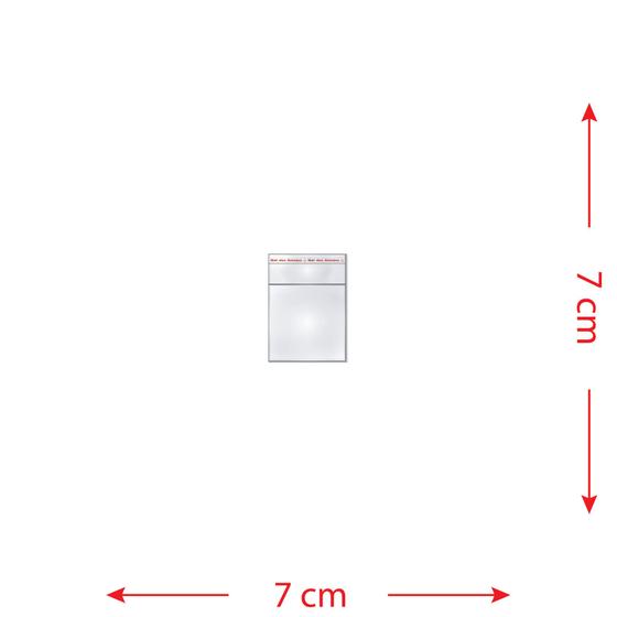 Imagem de 100 Saquinhos 7 X 7 Cm Autocolante Transparente