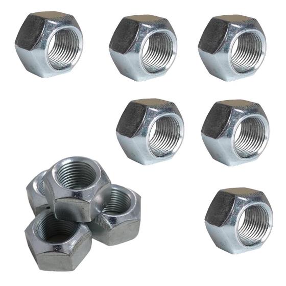 Imagem de 100 Un Porca Autotravante Torque M18 Chave 27mm Rosca Grossa