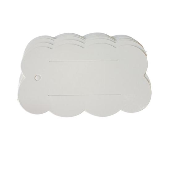 Imagem de 100 uni Cartela Nuvem Grande para Laços e Bico de Pato Tag Infantil