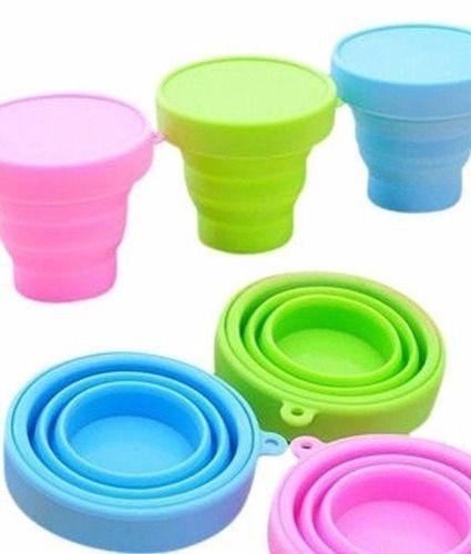 Imagem de 100 Uni Copo Dobrável De Silicone Retrátil Dobrável 150ml