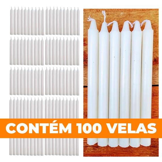 Imagem de 100 Velas Comum Branca 5f São Domingos