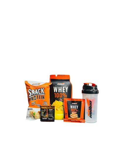 Imagem de 100% whey 900g pote - new millen + kit new millen + coqueteleira