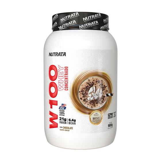 Imagem de 100% Whey 900g - W100 Concentrado Nutrata