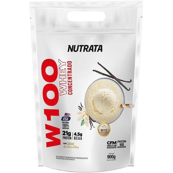 Imagem de 100% Whey Concentrado W100 REFIL 900g - Nutrata