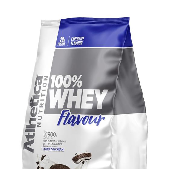 Imagem de 100% Whey Flavour Atlhetica (900g) Cookies & Cream