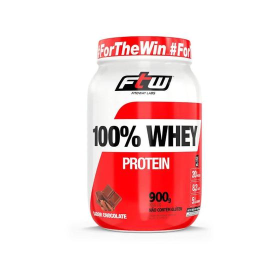 Imagem de 100% Whey Ftw Pote 900g - Sabor Chocolate