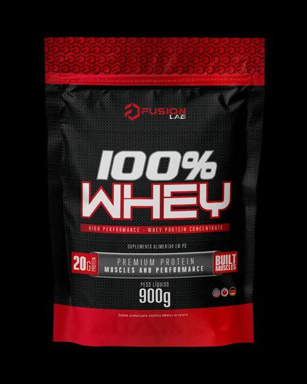 Imagem de 100% Whey Fusion Refil Md - 900G - Chocolate Branco - Muscle Definition