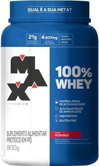 Imagem de 100% Whey Pote 900G - Max Titanium