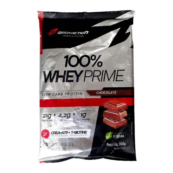 Imagem de 100% Whey Prime - 900g Refil Chocolate - BodyAction - Body Action