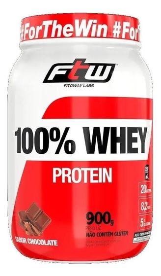 Imagem de 100 Whey Protein 900G Ftw Pote - Leite