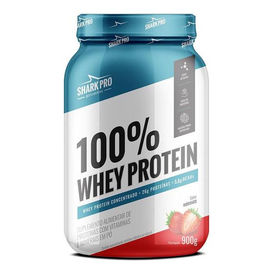 Imagem de 100% Whey Protein 900G Shark Pro Suplementos