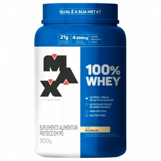 Imagem de 100% Whey Protein Concentrado Wpc 900g - Max Titanium