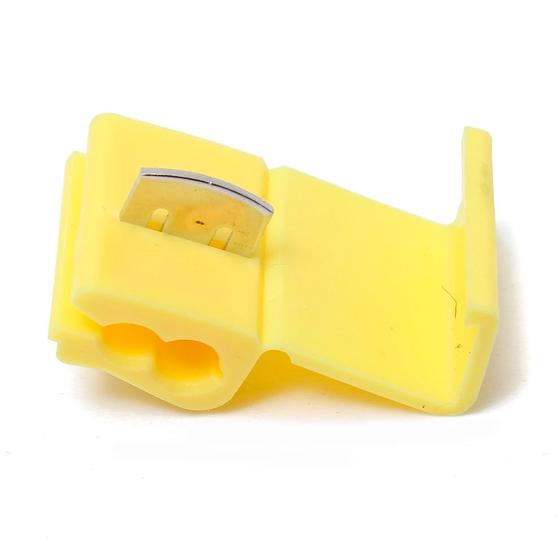 Imagem de 100 X Conector Derivação Emenda Cabos Fios Amarelo 2,5 A 6mm