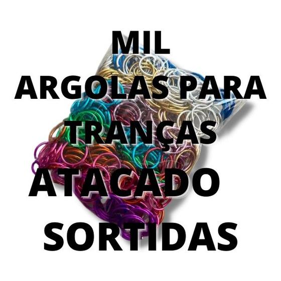 Imagem de 1000 argolas para tranças nago, argolinha de trança, acessórios e argolinhas trancista, anel e joias para box braids